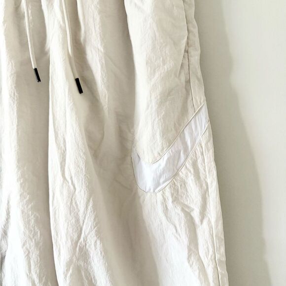 Nike Nylon Jogger Pant in Beige with White Logo- Size S - Picture 4 of 8